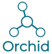 chemical logo with Orchid word
