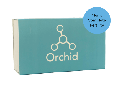 teal orchid box for men's fertility